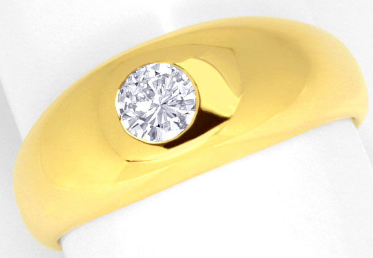 Foto 2 - Diamant Bandring 0,40ct Brillant Top Wesselton 18K Gold, R1109