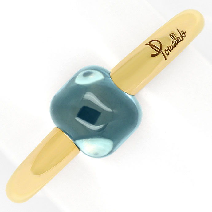 Foto 2 - Pomellato Ring mit blauem Topas Cabochon 750er Rosegold, R4816