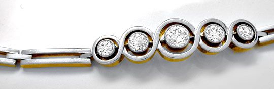 Foto 1 - Original Art Deco Diamant-Armband, Gold - Platin, S8817