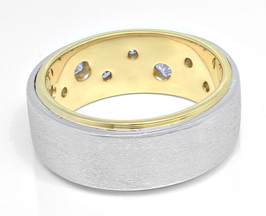 Foto 3 - Platin-Gold-Ring 20Gr Princess Diam.U.Brill., S8964