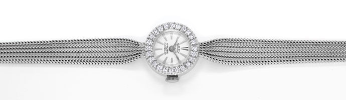 Foto 1 - Roxy Damen-Armbanduhr, mit Diamanten-Lünette, Weißgold, U2027